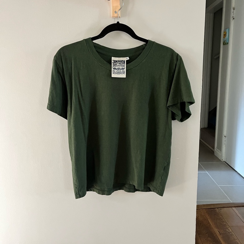 Jungmaven Forest Green Short Sleeve Tee